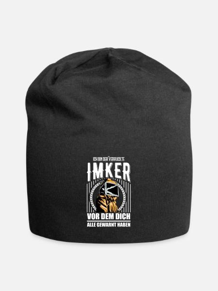 I am the crazy beekeeper Before you all - Jersey Beanie - black