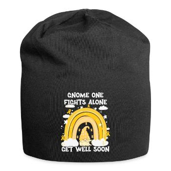 Gnome One Fights Alone Sarcoma Cancer - Jersey Beanie - black - Front