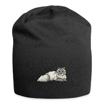 Chat - Bonnet en jersey - noir - Devant