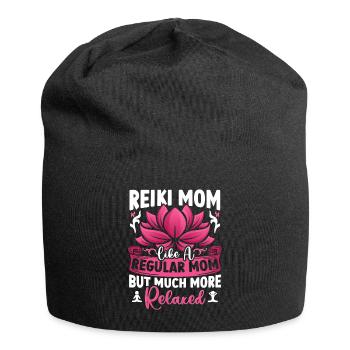 Conception de praticien de Reiki pour un guérisseur énergétique - Bonnet en jersey - noir - Devant
