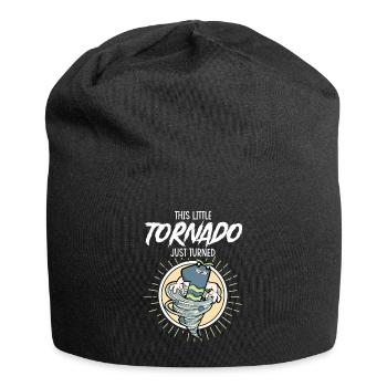 1st birthday child - Jersey Beanie - black - Front
