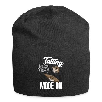 Mode Tatting amusant sur Lace Crafter Klöppeln - Bonnet en jersey - charbon - Devant