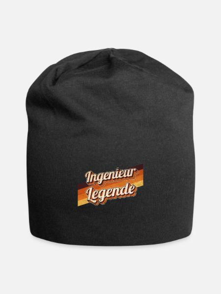 Ingenieur Geburtstag als Legende geboren Ingenieur - Jersey-Beanie - Schwarz