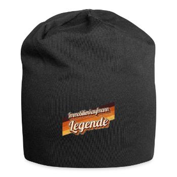 Makler Geburtstag als Legende geboren - Jersey-Beanie - Schwarz - Vorne