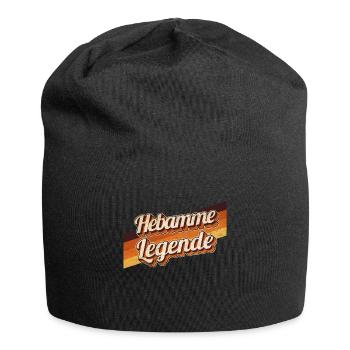 Geburtshelfer Geburtstag als Legende geboren - Jersey-Beanie - Schwarz - Vorne