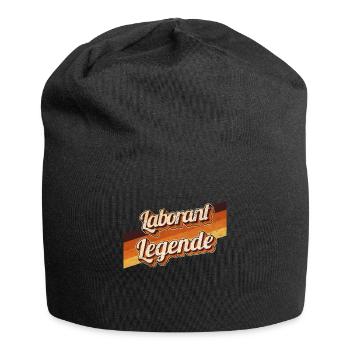 Chemiker Geburtstag als Legende geboren Laborant - Jersey-Beanie - Schwarz - Vorne