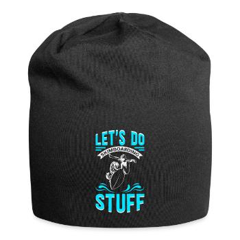 Skimbording Skimboard Surfing Skimborden Cadeau - Bonnet en jersey - noir - Devant