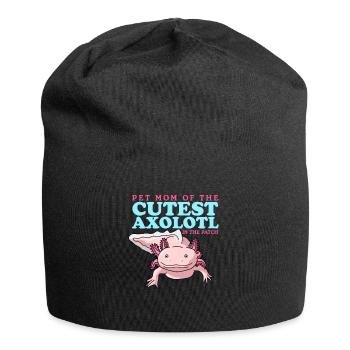 Axolotl Maman | Cadeau de Salamandre Axolotl - Bonnet en jersey - noir - Devant