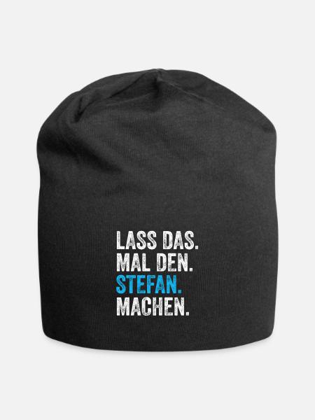 Lass das mal den Stefan machen Name - Jersey-Beanie - Schwarz