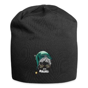 Fröhliche Weihnachten Mutter schöne Bescherung - Jersey-Beanie - Schwarz - Vorne