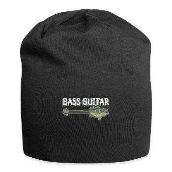 Guitare basse - Guitariste basse Basse - Bonnet en jersey - noir - Devant