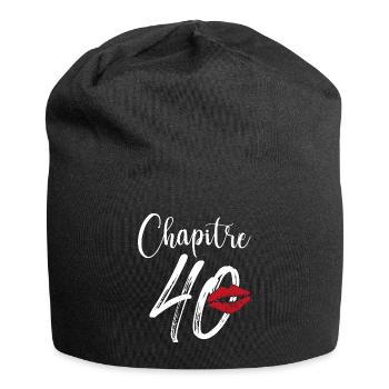Chapitre 40 Ans Anniversaire Humour Cadeau - Bonnet en jersey - noir - Devant