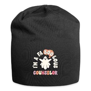 Faboolous Berater Retro Halloween Schule - Jersey-Beanie - Schwarz - Vorne