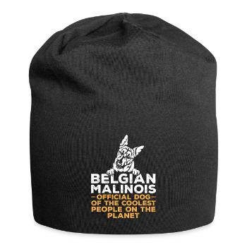 Malinois Belgischer Schäferhund Mechelaar Hund - Jersey-Beanie - Schwarz - Vorne