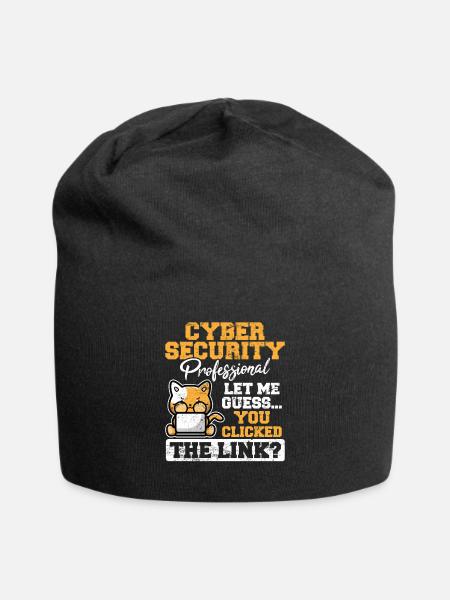 Cybersecurity Cyber Security MFA Hacker Pentester - Jersey-Beanie - Schwarz