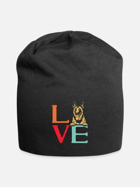 Malinois Belgischer Schäferhund Mechelaar Hund - Jersey-Beanie - Schwarz