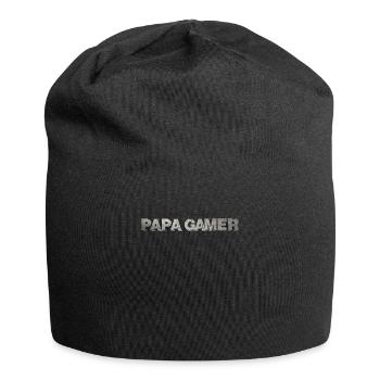 Dad Gamer Man Humor Video Games Gift - Jersey Beanie - black - Front