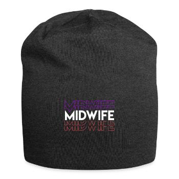 Doula Geburtshelfer Hebamme - Jersey-Beanie - Anthrazit - Vorne