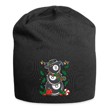 8-Ball Billard Spieler Billiard - Jersey-Beanie - Schwarz - Vorne
