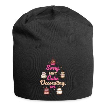 Sorry Cant Cake Decorating Bye Torte Geschenk - Jersey-Beanie - Schwarz - Vorne
