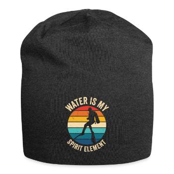 Snorkeling Water Sports Spirit Element - Jersey Beanie - charcoal grey - Front