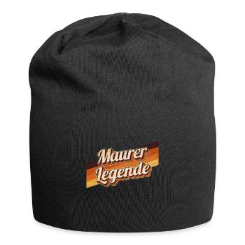 Handwerker Geburtstag als Legende geboren Maurer - Jersey-Beanie - Schwarz - Vorne
