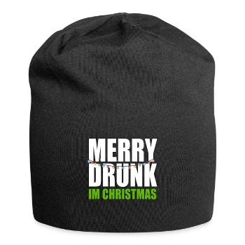 Funny Merry Drunk I'm Christmas Ugly Christmas - Jersey-Beanie - Schwarz - Vorne