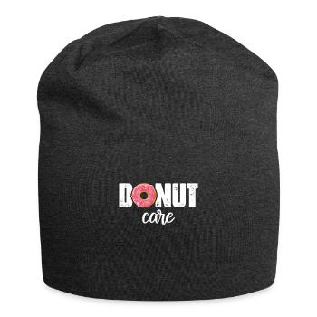 Donut ou Donut Care Donut drôle - Bonnet en jersey - charbon - Devant