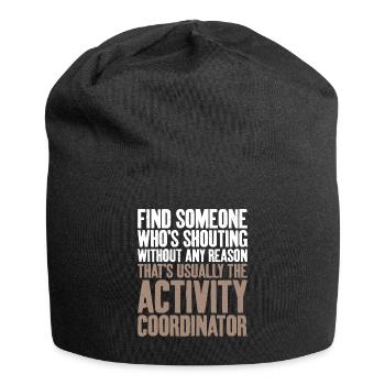 Usually activity coordinator - Jersey Beanie - black - Front