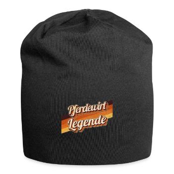 Pferde Geburtstag als Legende geboren Pferdewirt - Jersey-Beanie - Schwarz - Vorne