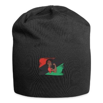 Je suis Afro Black Strong Queen Woman - Bonnet en jersey - noir - Devant