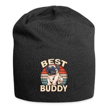 The Most Wanted Dangerous Best Buddy Dog - Jersey Beanie - black - Front
