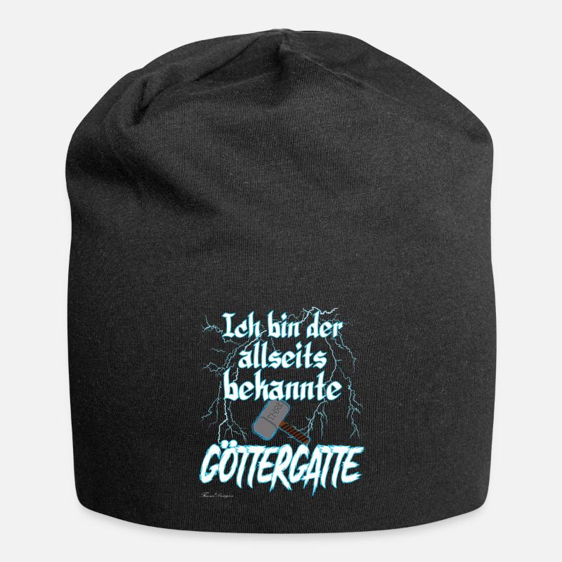 Göttergatte ein wahrlich göttlicher Ehemann - Jersey-Beanie - Schwarz