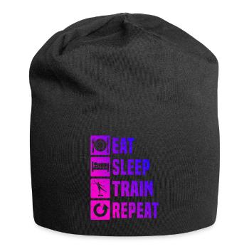 Aerobic Körpergymnastik Fitness Konditionstraining - Jersey-Beanie - Schwarz - Vorne