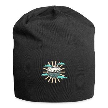 Bongo drum freedom is loud music lover - Jersey Beanie - black - Front