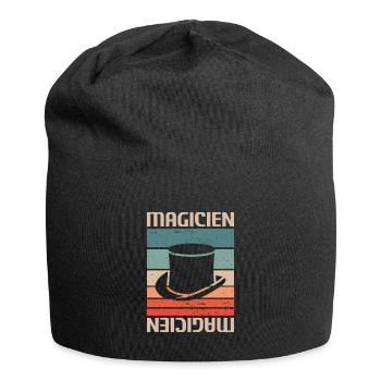 Vintage Retro Magicien Magique Magie - Bonnet en jersey - noir - Devant