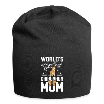 World's greatest chihuahua mom - Jersey Beanie - black - Front