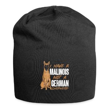 Malinois Belgischer Schäferhund Mechelaar Hund - Jersey-Beanie - Schwarz - Vorne