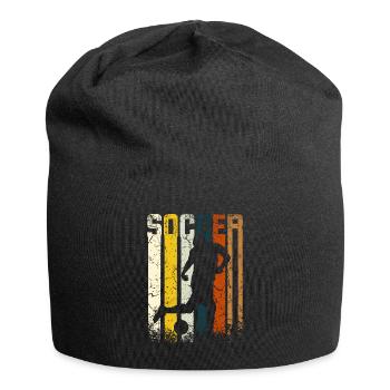 Retro Vintage Soccer - Jersey Beanie - black - Front