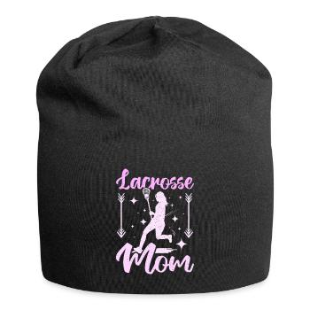 Mothers Day Mommy Lacrosse Mom - Jersey-Beanie - Schwarz - Vorne