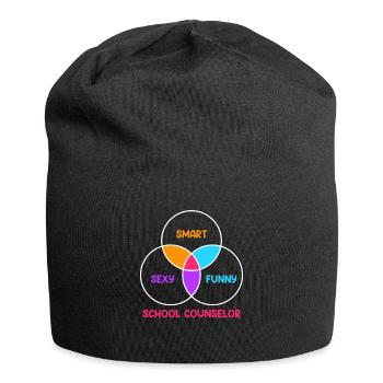 Accompagnement scolaire Smart sexy drôle Compagnon d’école - Bonnet en jersey - noir - Devant