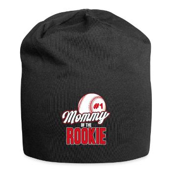Mommy Of The Rookie Baseball - Jersey Beanie - black - Front