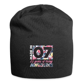 Made in 07 15 years of Being Awesome - Jersey-Beanie - Schwarz - Vorne