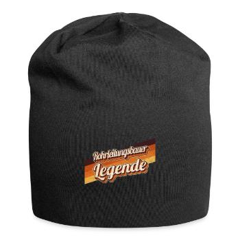 Rohrverleger Geburtstag Legende geboren - Jersey-Beanie - Schwarz - Vorne