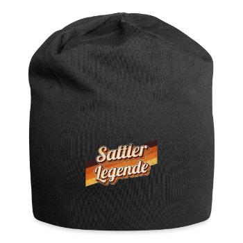 Polsterer Geburtstag als Legende geboren Sattler - Jersey-Beanie - Schwarz - Vorne