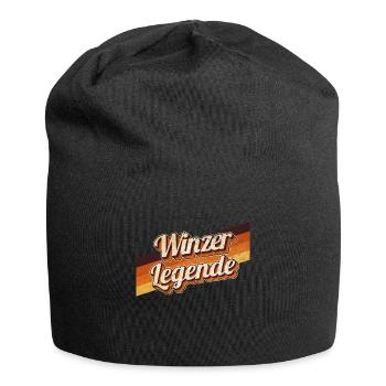 Weinbauer Geburtstag als Legende geboren Winzer - Jersey-Beanie - Schwarz - Vorne