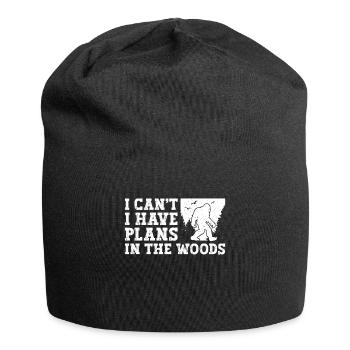 Bigfoot Party Supplies I Can't I Have Plans In - Jersey Beanie - black - Front