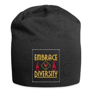 Embrace Diversity T-Shirt - Jersey Beanie - black - Front