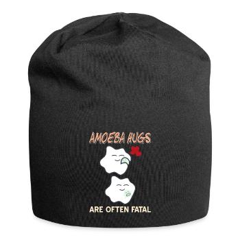 Amoeba Hugs Are Often Fatal Funny Immune System - Jersey Beanie - black - Front
