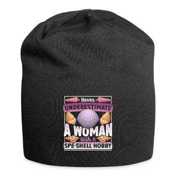 Conception de collecte de coquillages pour un chasseur de coquillages - Bonnet en jersey - noir - Devant